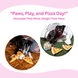 Pizza Squeaky Dog Toy 2 Packs - Glow Pups by Glow Pups