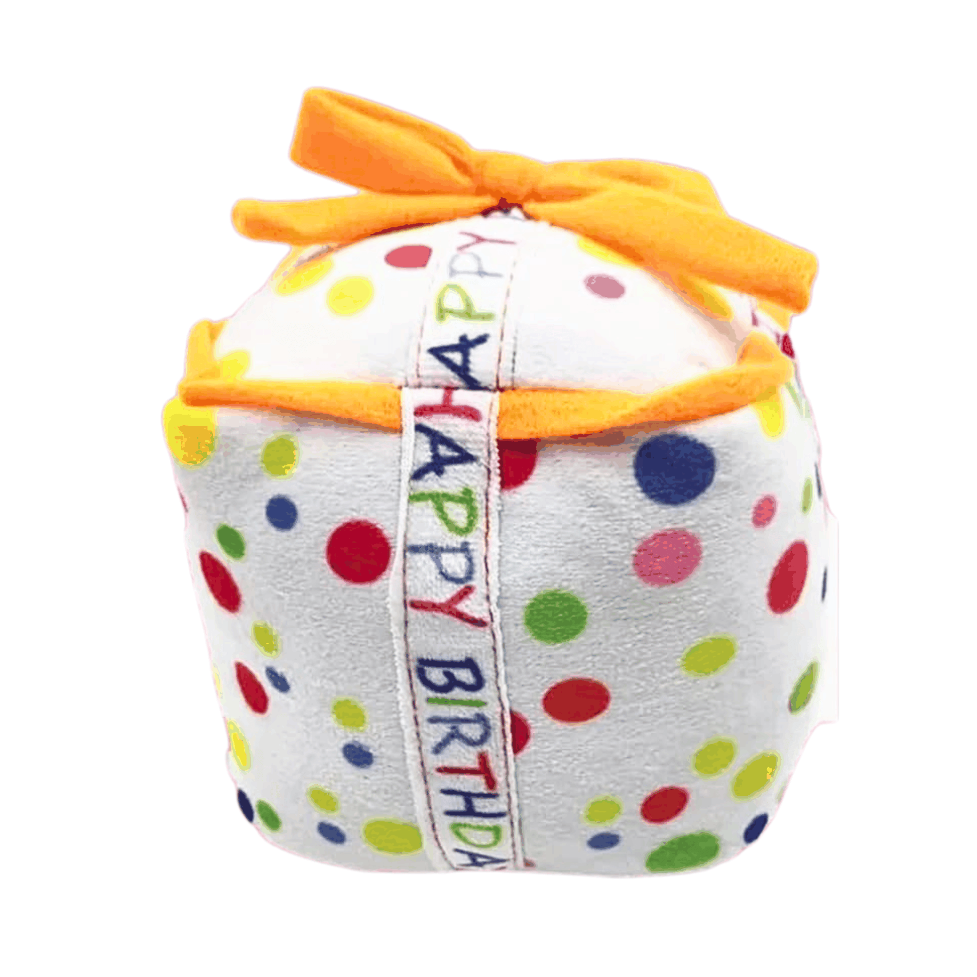 Squeaky Birthday Present Plush Dog Toy - Glow Pups by Glow Pups