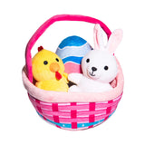 Easter Basket Dog Toy - Fun Spring Toy Set with Bunny, Chick & Egg - Glow Pups by Glow Pups