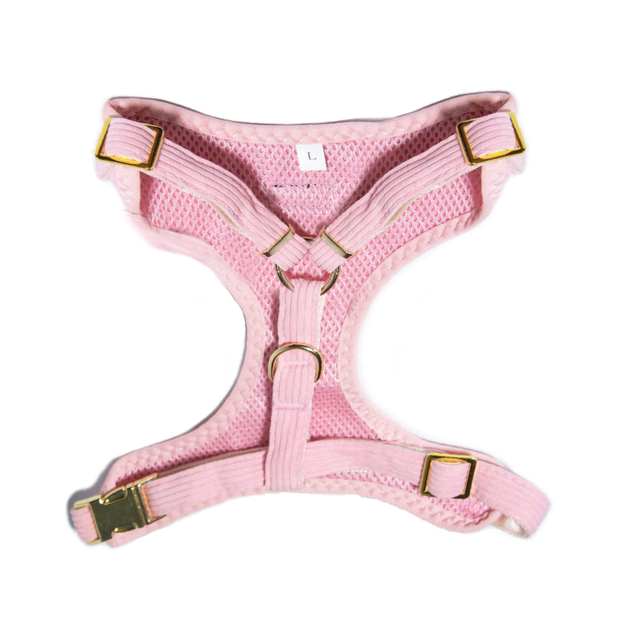 Light Pink Harness with Gold Buckle - Glow Pups by Glow Pups