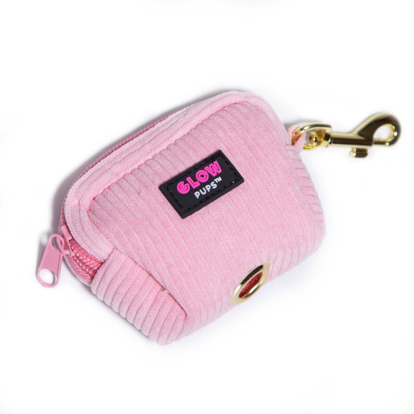 Light Pink Dog Waste Bag Holder by Glow Pups