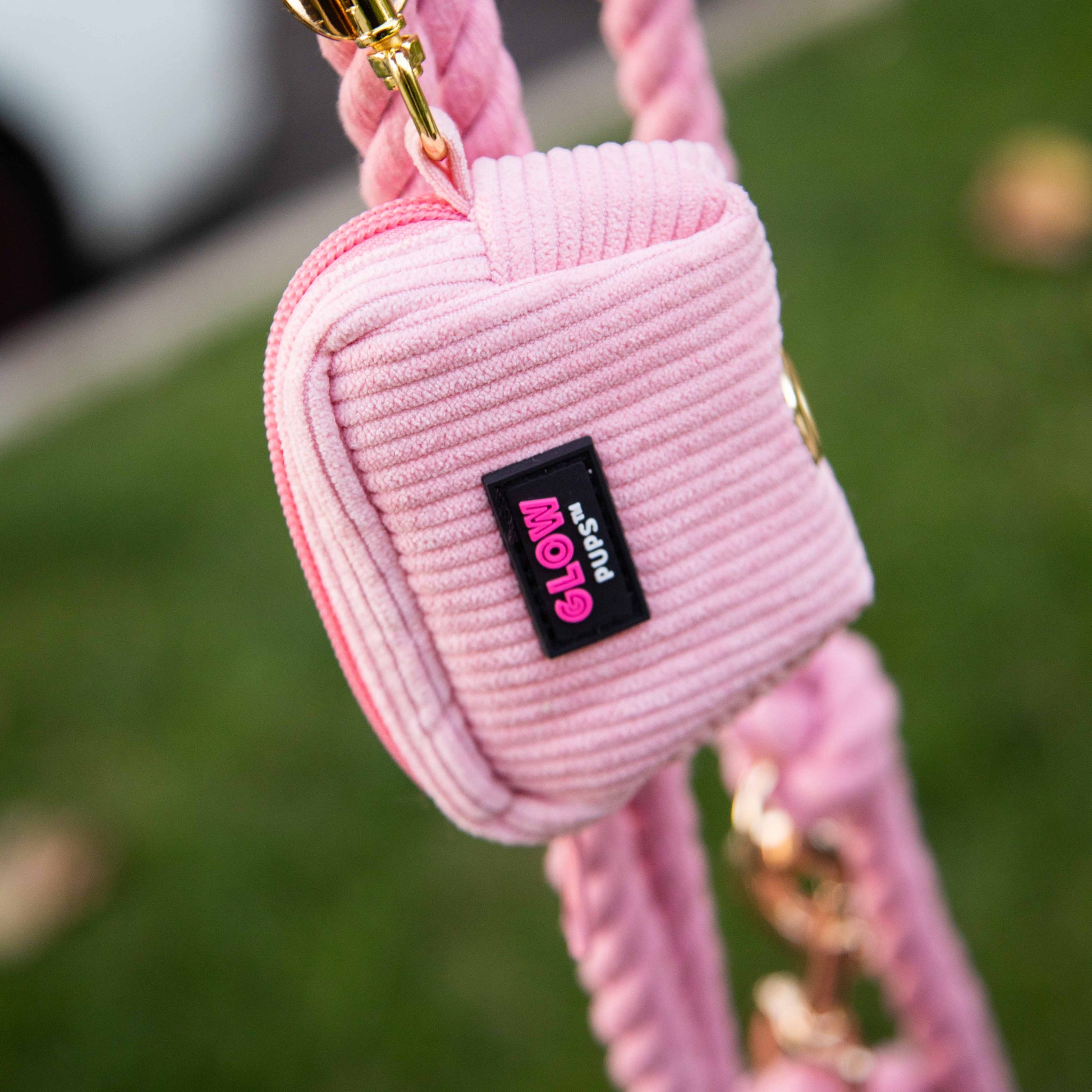 Light Pink Dog Waste Bag Holder by Glow Pups