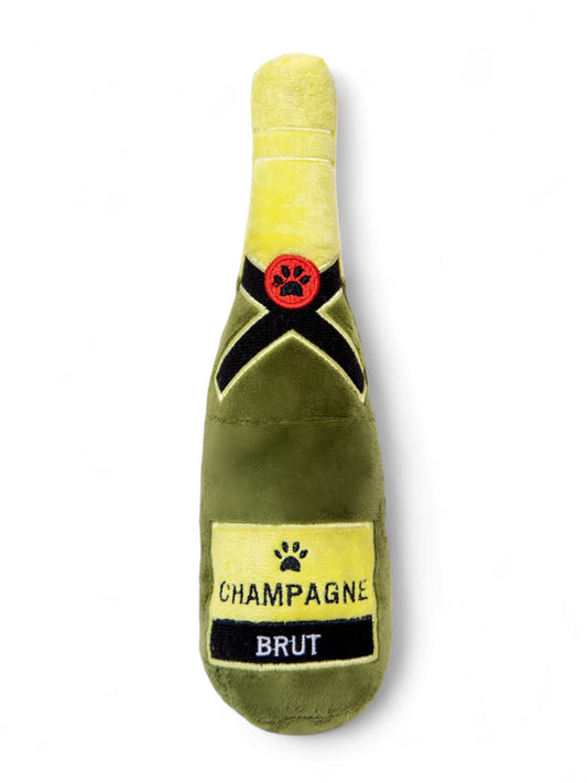 Champagne Bottle Dog Toy