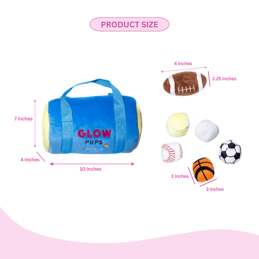 Sports Bag Hide & Seek Dog Toys - Glow Pups by Glow Pups