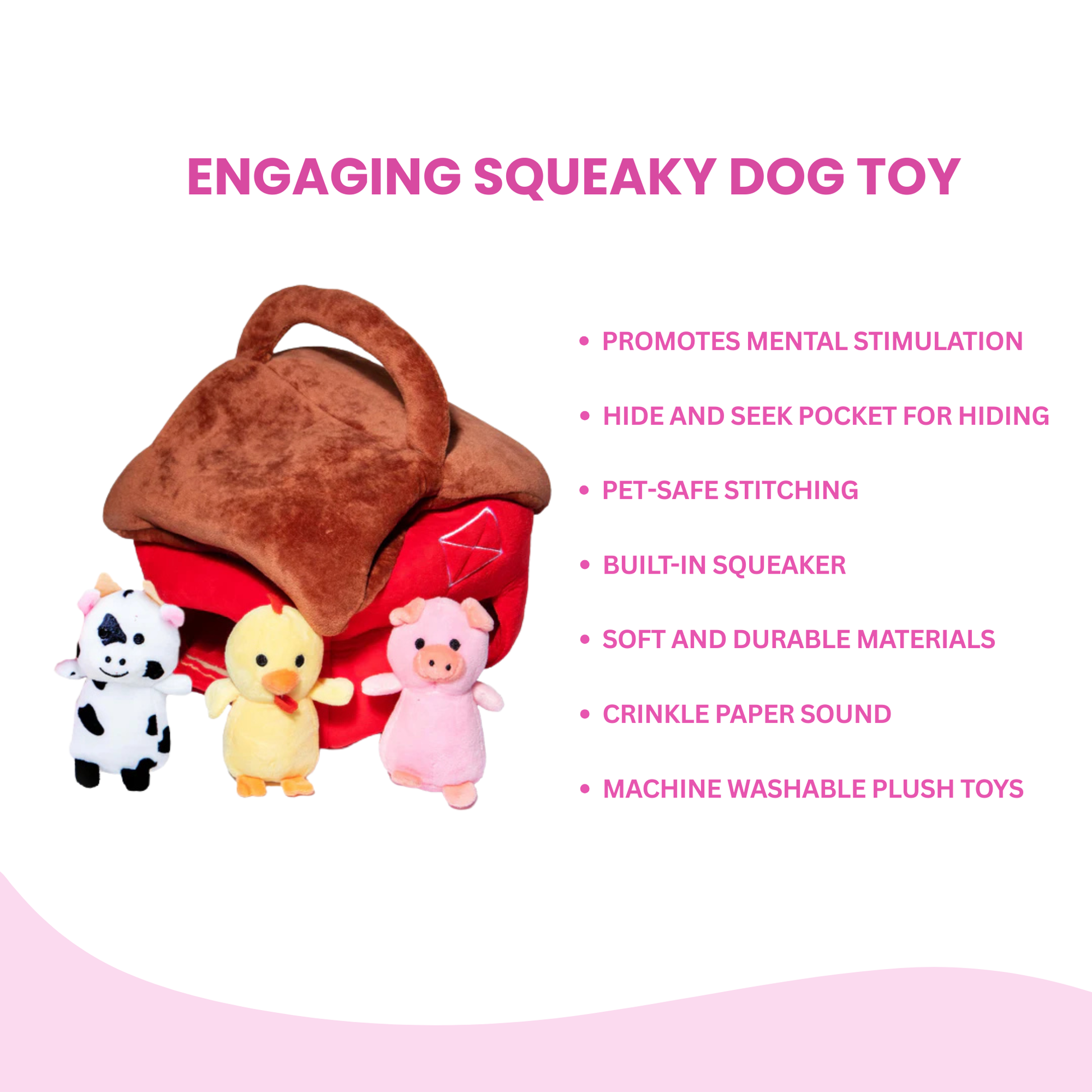 Hide and Seek Barnyard Dog Toy - Glow Pups by Glow Pups