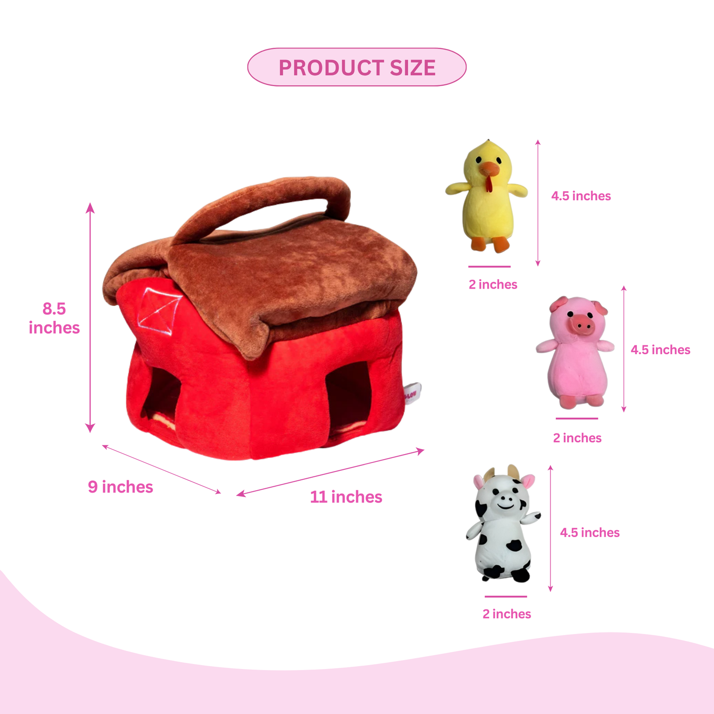 Hide and Seek Barnyard Dog Toy - Glow Pups by Glow Pups