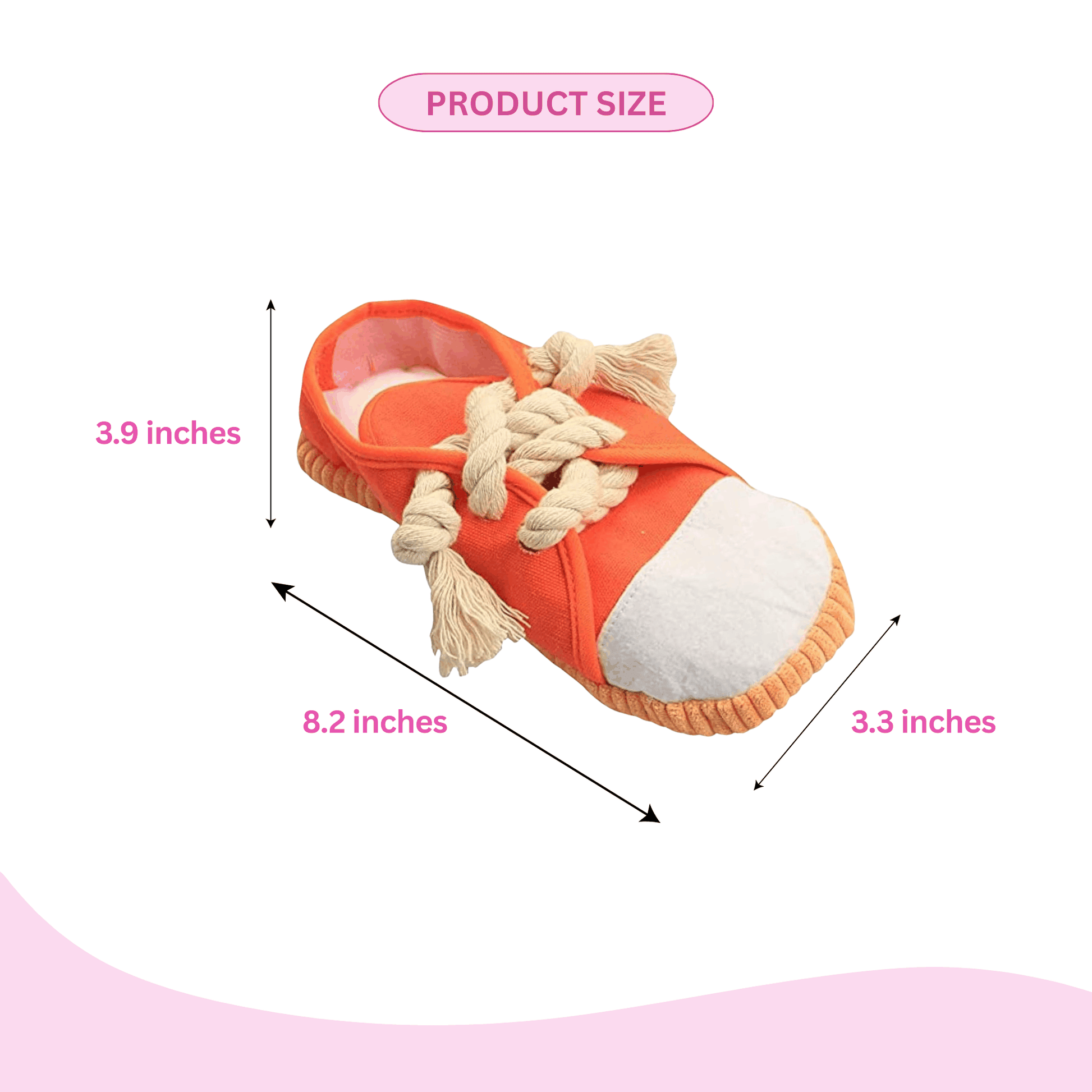 Squeaky Shoes with Lace Dog Toys 2 Packs - Glow Pups by Glow Pups