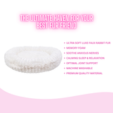 Ultra-Soft Luxe Faux Rabbit Fur Dog Bed by Glow Pups