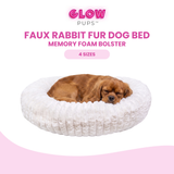 Ultra-Soft Luxe Faux Rabbit Fur Dog Bed by Glow Pups