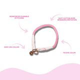 Pink and White Tie Dye Slip Collar - Glow Pups by Glow Pups