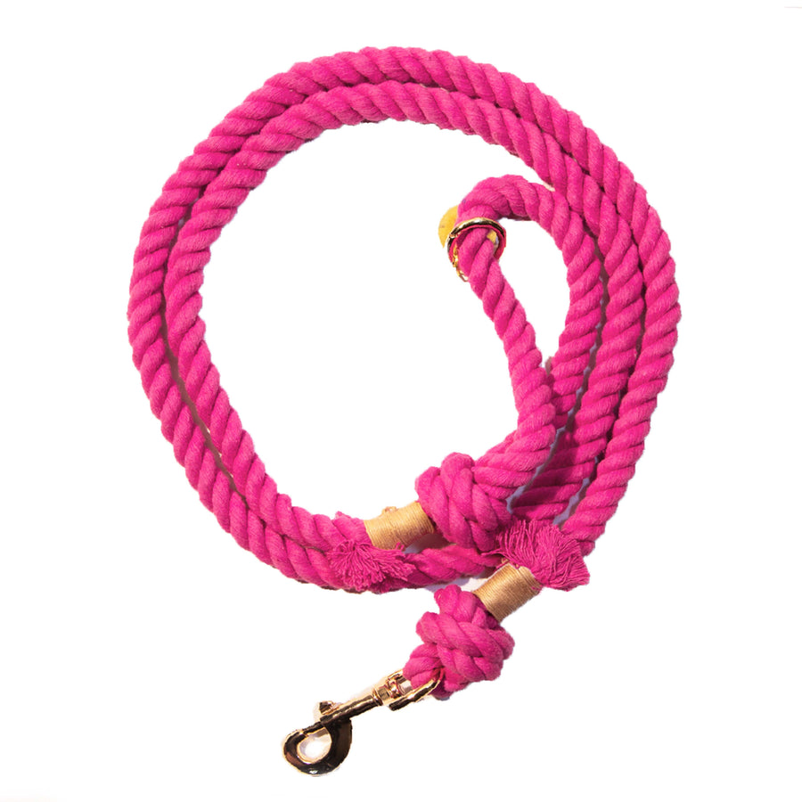 Dark Pink Boho Chic Style Dog Leash - Glow Pups by Glow Pups