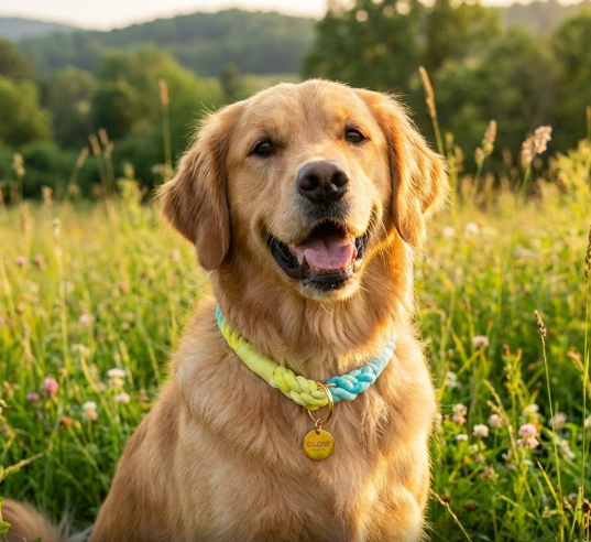 Sunshine Waves Tie Dye Slip Collar - Glow Pups