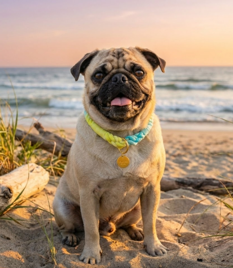 Sunshine Waves Tie Dye Slip Collar - Glow Pups