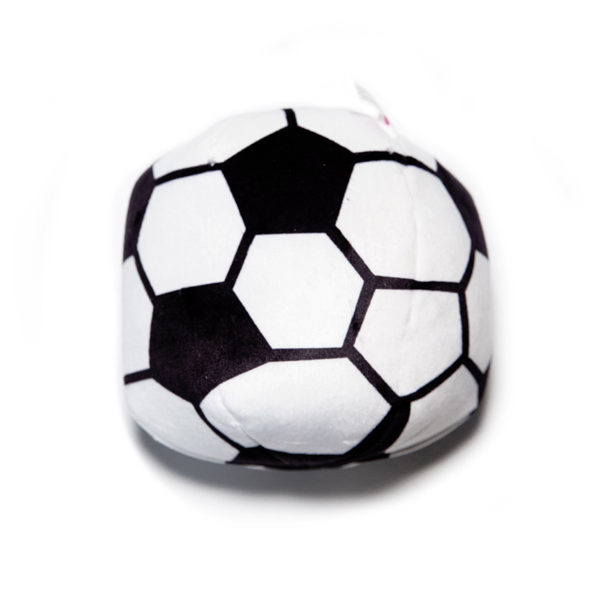 Glow Pups Soccer Ball Dog Toy with Squeaker, Black and White by Glow Pups