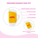 Beer Glass Plush Dog Toy - Glow Pups by Glow Pups