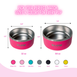 Vacuum Insulated Stainless Steel Dog Bowls With Double Walled Design Keep Water Cold Longer by Glow Pups