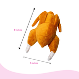 Thanksgiving Squeaky Plush Turkey Dog Toy - Glow Pups by Glow Pups