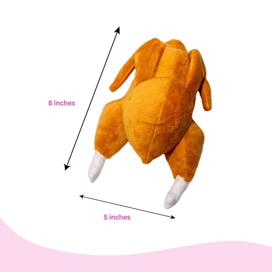 Thanksgiving Squeaky Plush Turkey Dog Toy - Glow Pups by Glow Pups