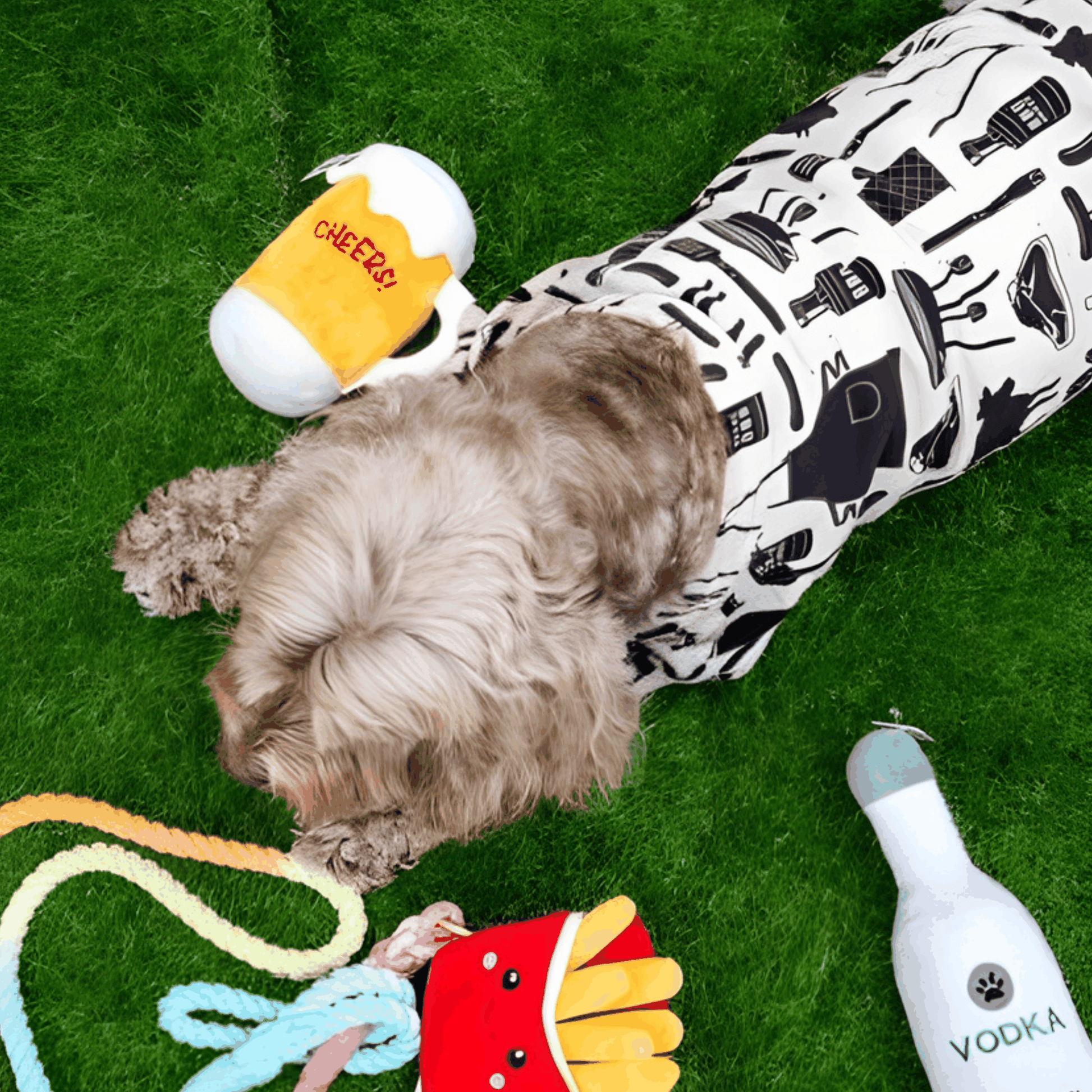 Beer Glass Plush Dog Toy - Glow Pups by Glow Pups