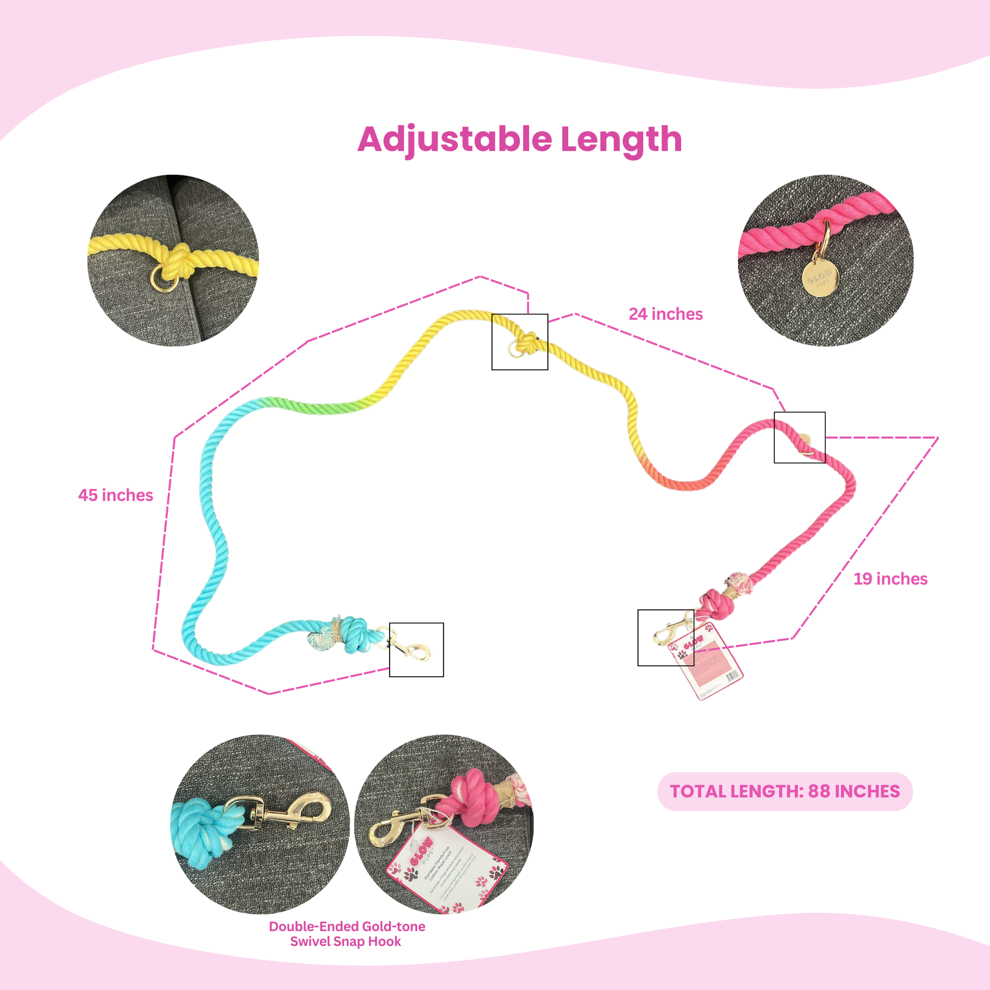 Hands-Free Leash - Glow Pups