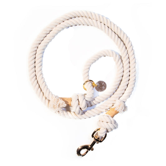 White Boho Wedding Chic Style Leash