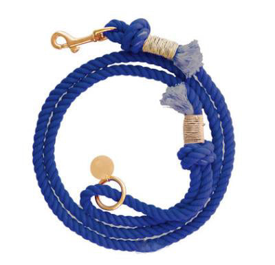 Blue Boho Chic Ombre Rope Leash