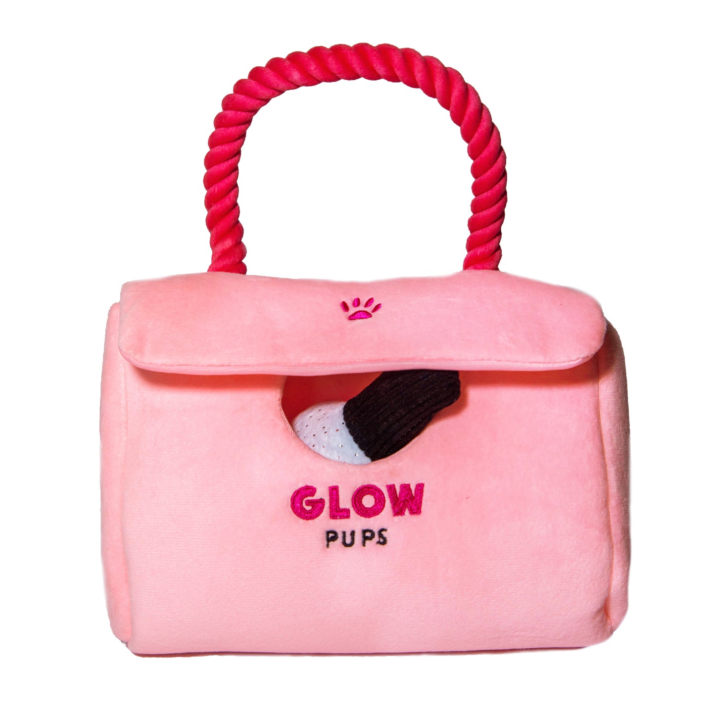 Plush Pink Hide-and-Seek Purse