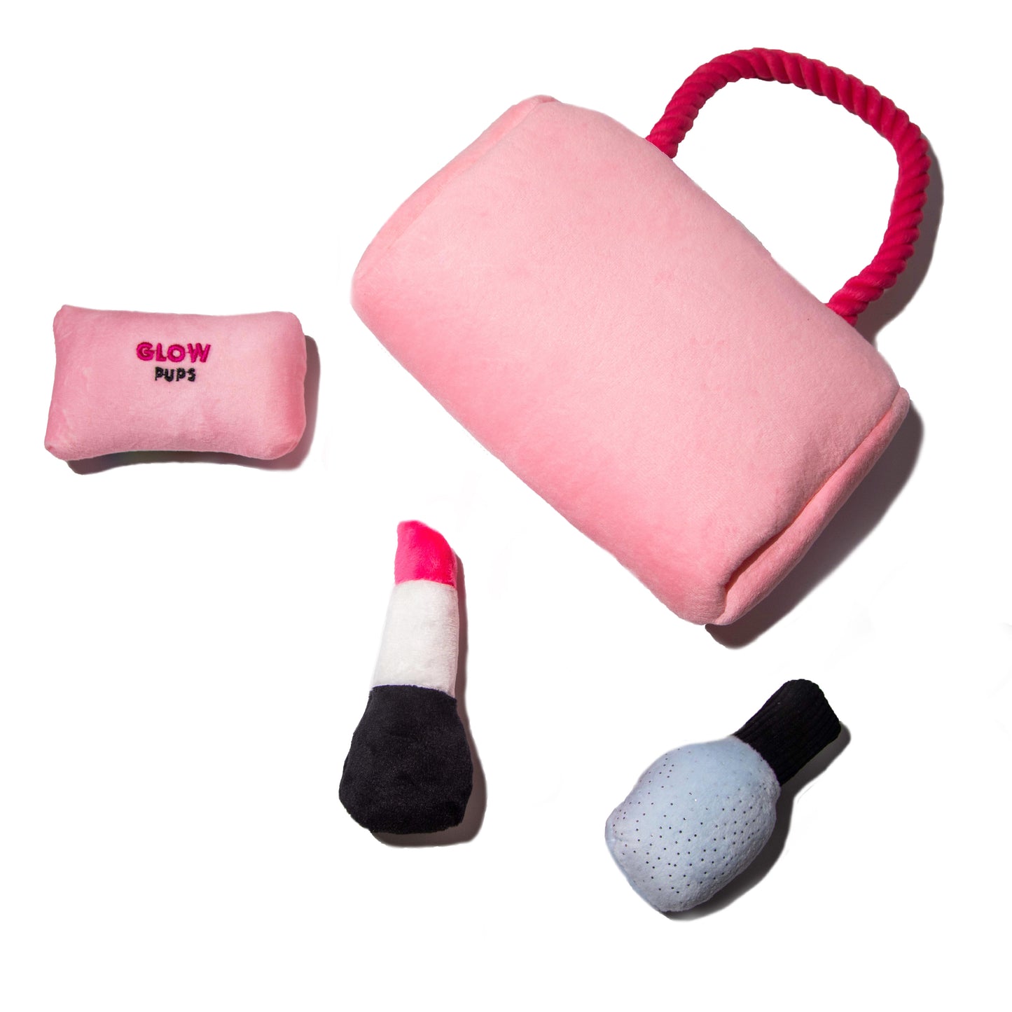 Plush Pink Hide-and-Seek Purse