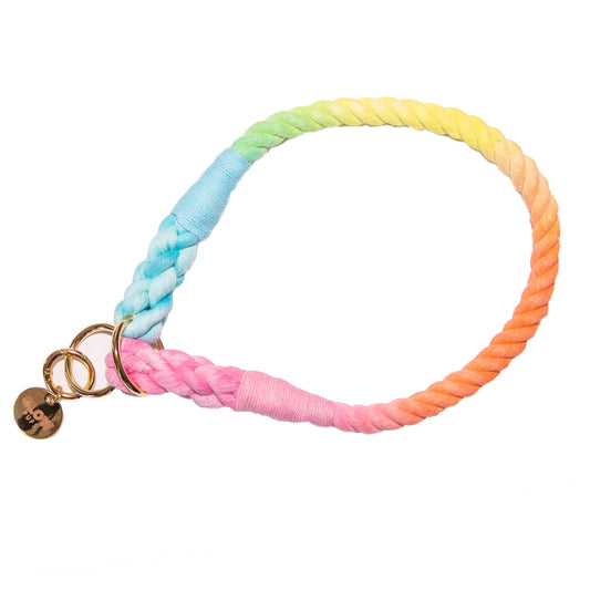 Rainbow Tie Dye Slip Collar