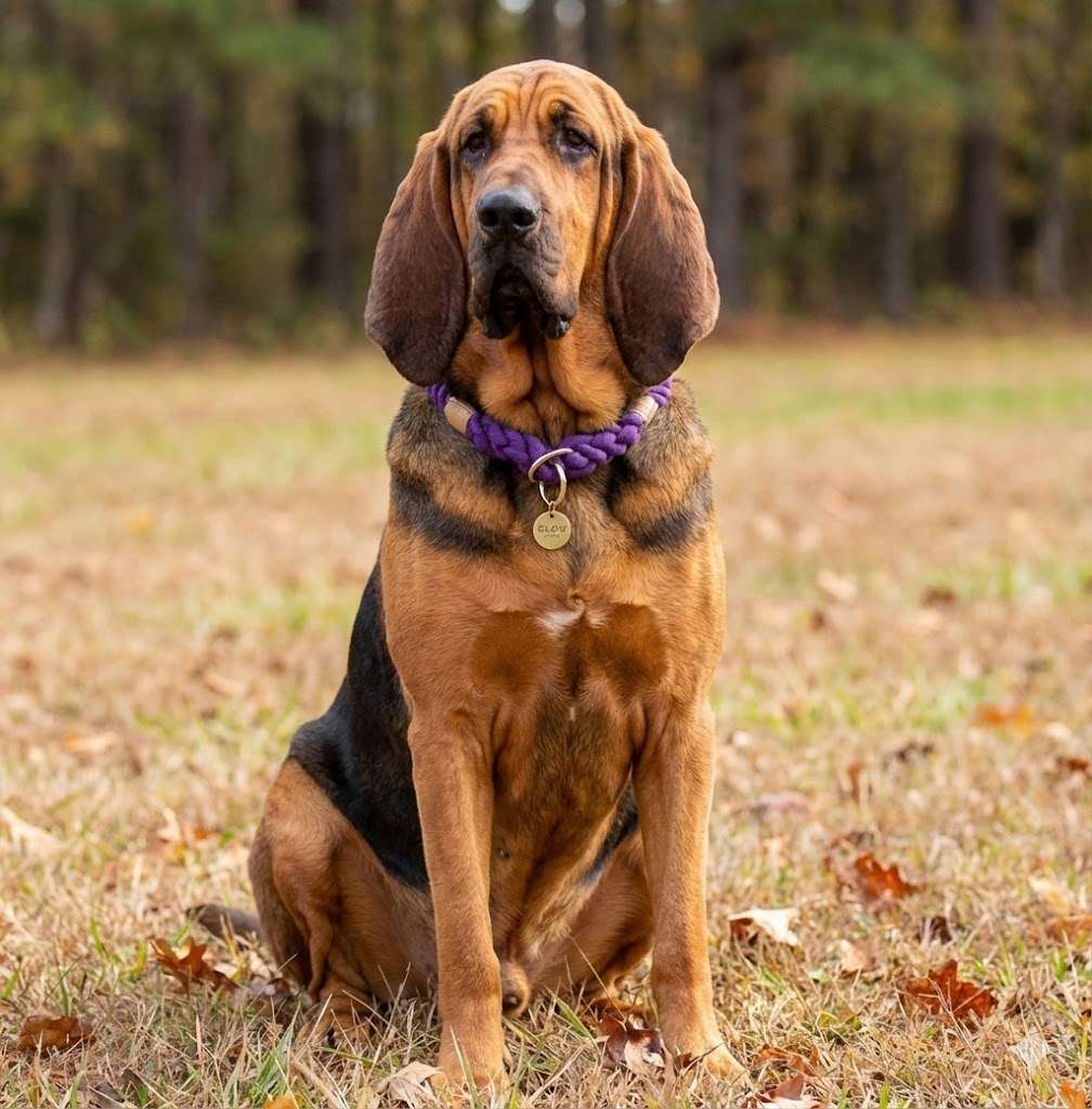 Purple Stylish Rope Slip Collar for Medium to Large Dogs - Adjustable