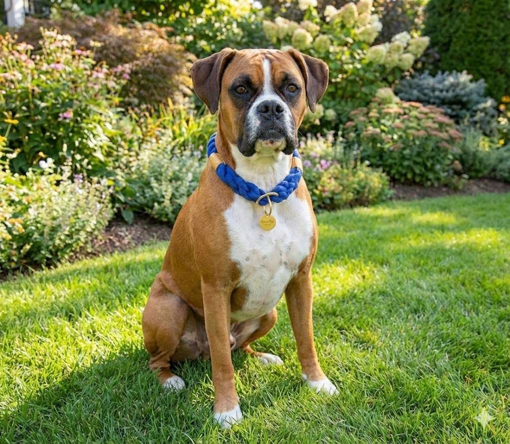 Blue Stylish Rope Slip Collar - Glow Pups