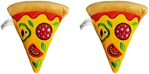 2 Pack:  Pizza Dog Toy with Squeaker