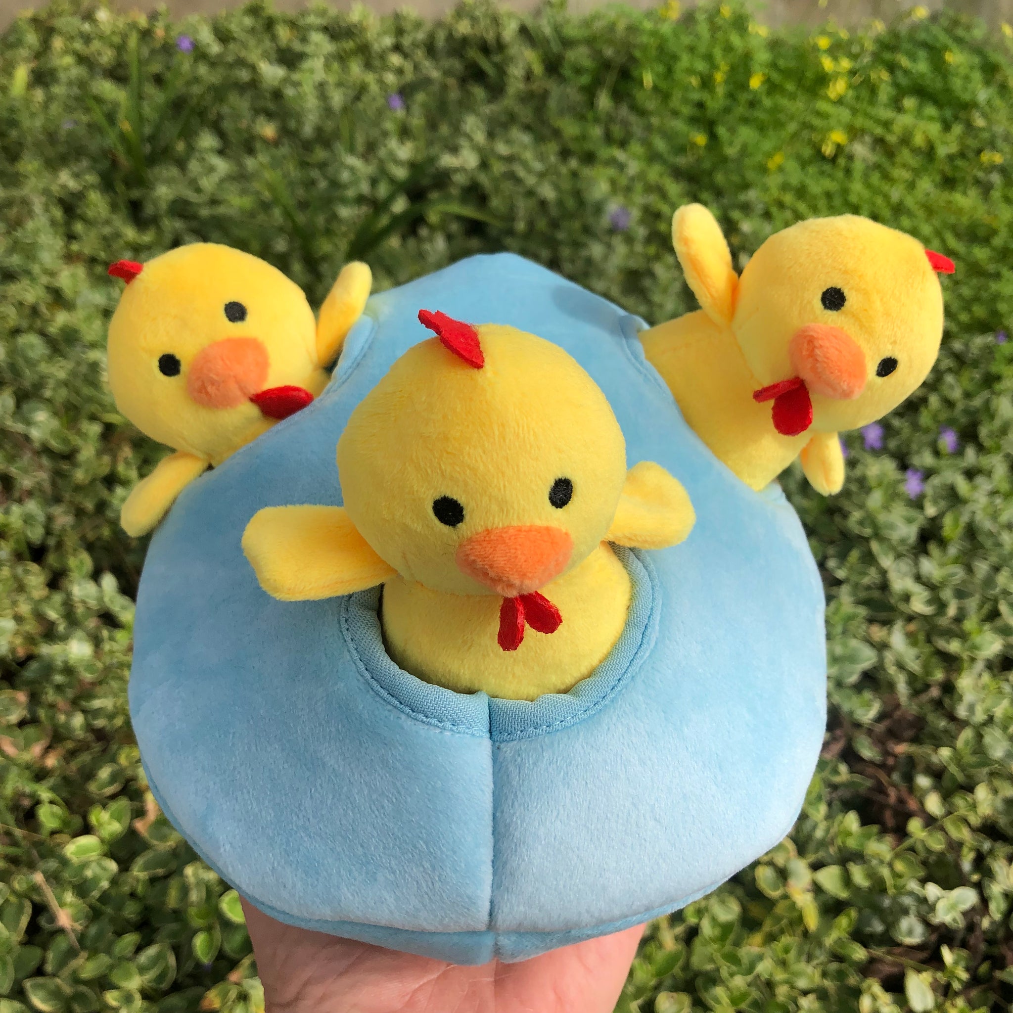Burrow Chicken in Egg Dog Toys