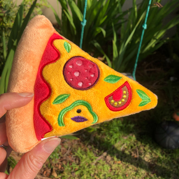 2 Pack:  Pizza Dog Toy with Squeaker